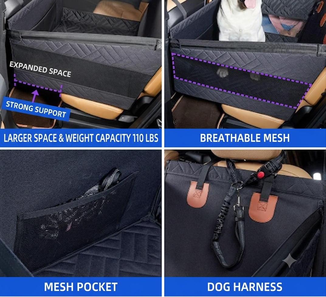 Single Dog Car Seat Cover