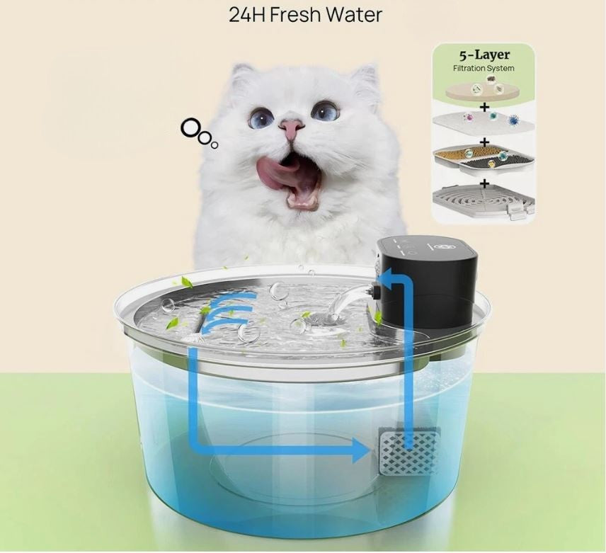 Cordless Automatic Pet Water Fountain – 50% OFF Today