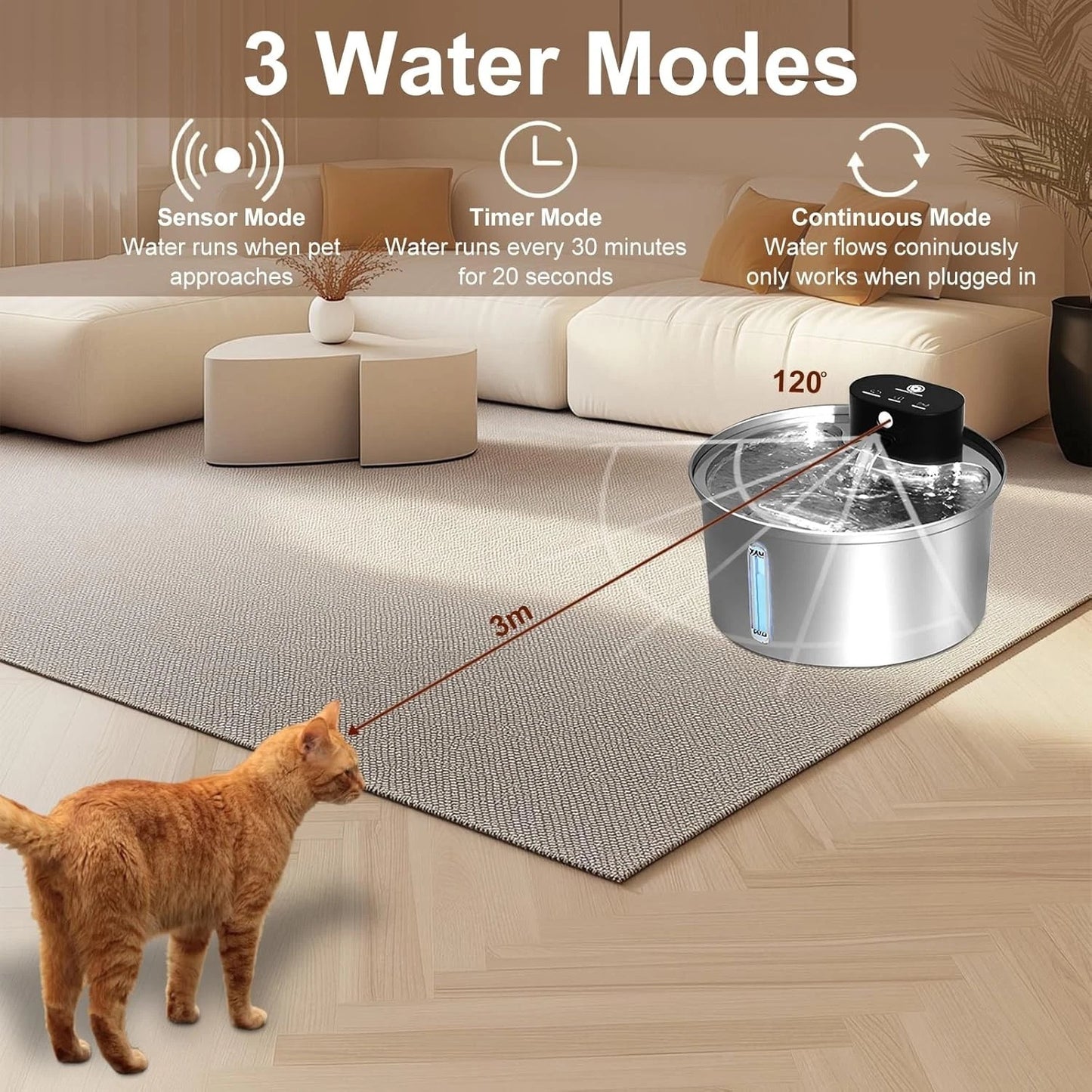 Automatic Cat Water Fountain