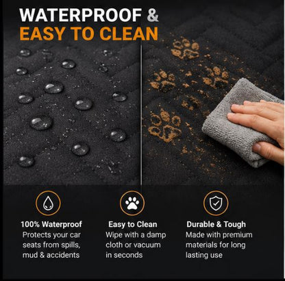 Premium Hard Bottom Waterproof Dog Car Seat Cover - 50% OFF Today Only