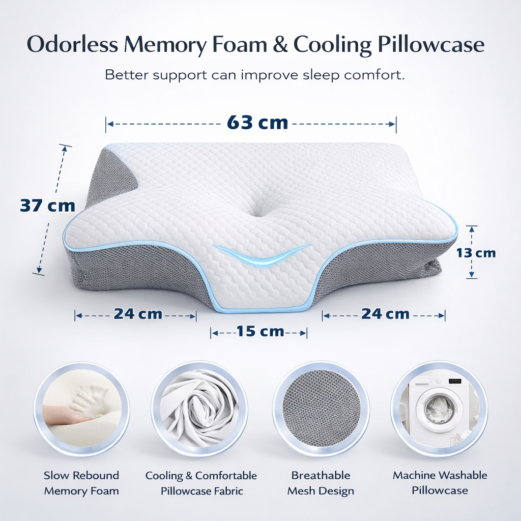 🦋 Butterfly Memory Foam Neck Pillow - 50% OFF While Stock Lasts
