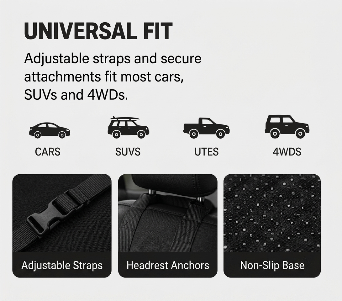 Hard-Bottom Single Dog Car Seat Cover - 50% OFF Today