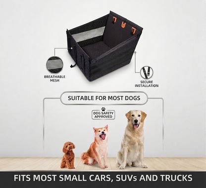 Hard-Bottom Single Dog Car Seat Cover - 50% OFF Today