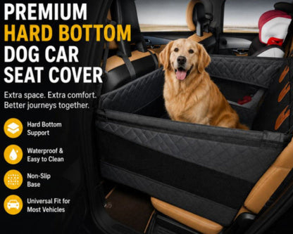 Hard-Bottom Single Dog Car Seat Cover - 50% OFF Today