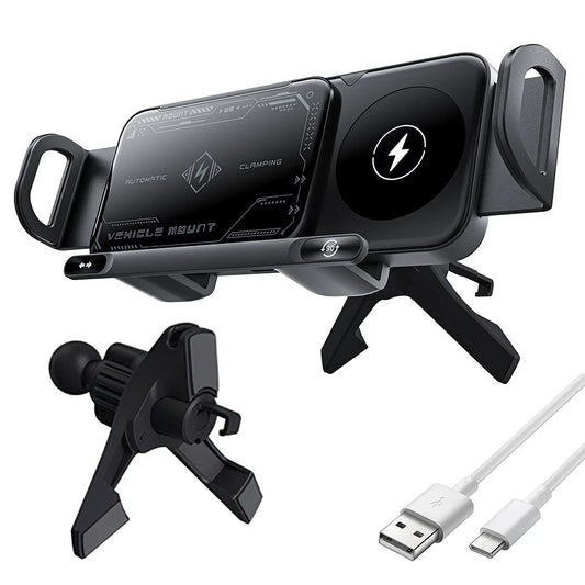 Wireless Charging Rotating Car Mount - 50% OFF Until Stock Lasts