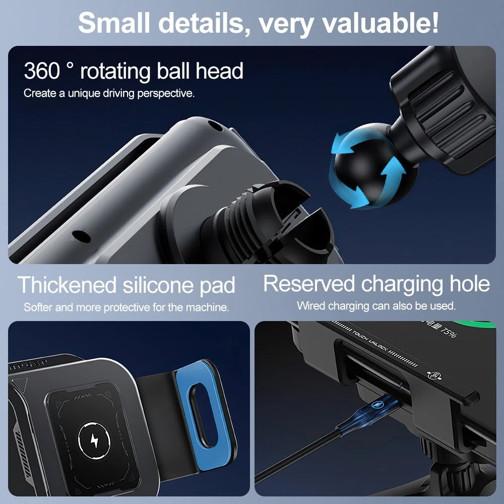 Wireless Charging Rotating Car Mount - 50% OFF Until Stock Lasts