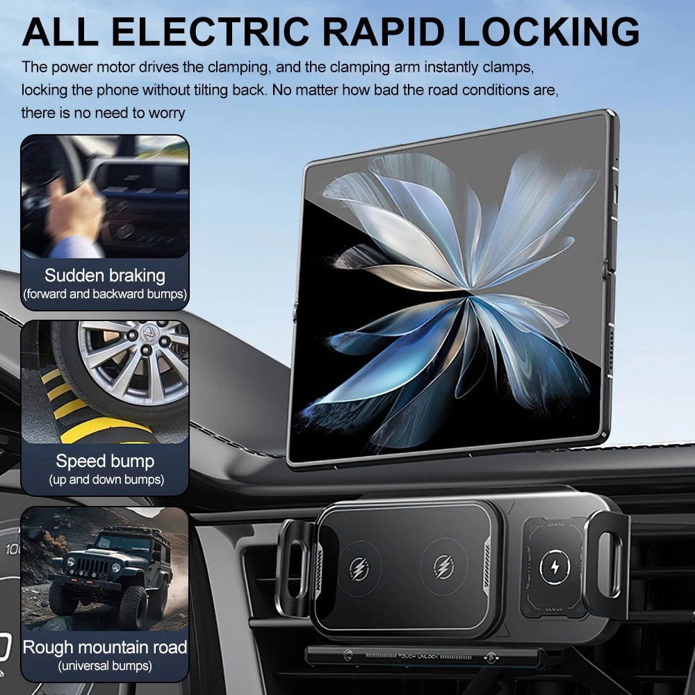 Wireless Charging Rotating Car Mount - 50% OFF Until Stock Lasts