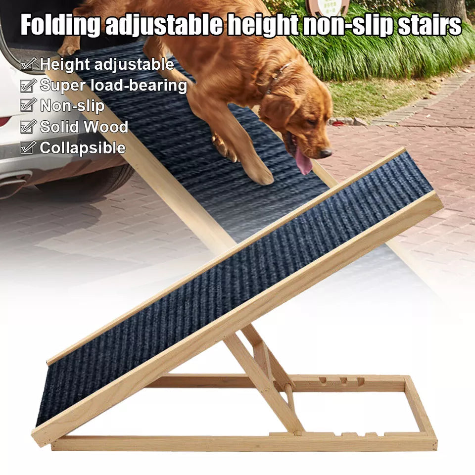 Premium Adjustable Dog Ramp - 50% OFF While Stock Lasts