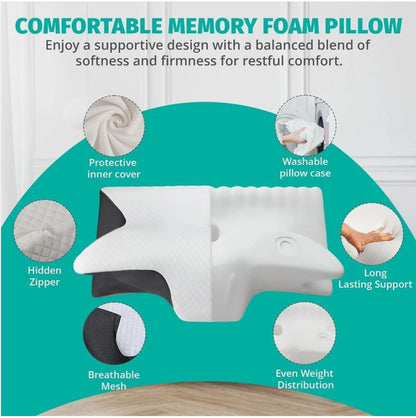 🦋 Butterfly Contour Memory Foam Neck Pillow – 50% OFF Today